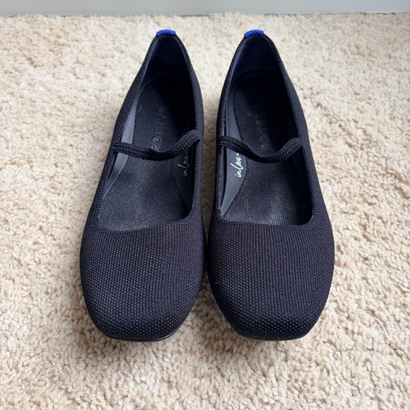 Rothy's Black The Max Square Mary Jane 6.5 - Picture 2 of 5